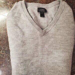merino wool J Crew v neck sweater